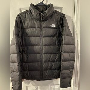 Womens The North Face Flare 2 Puffer Insulated 550-Down Jacket Black